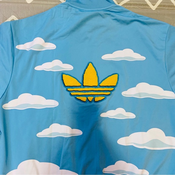 Adidas vintage retro Simpsons limited edition floral Hawaiian track jacket - Picture 6 of 7